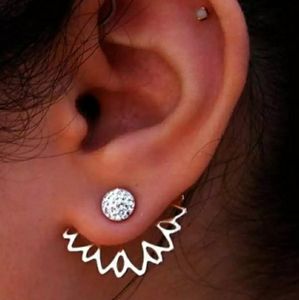 NEW lotus crystal peekaboo earrings